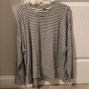 Aerie XL Long Sleeve Striped Sweater